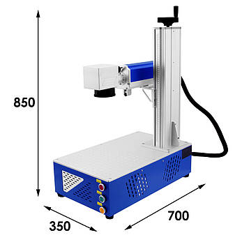 Волоконний лазерний маркер FM-20M-A11-PD V. 2.0 настільний портативний 110x110 20 Вт, фото 2