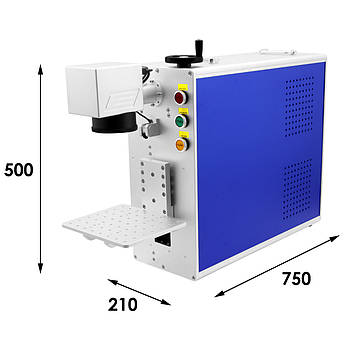 Волоконний лазерний маркер FM-30M-A11-P портативний 110x110 30 Вт, фото 2