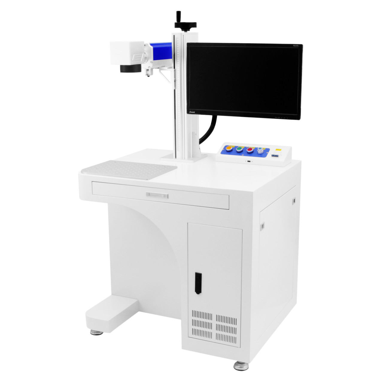 Волоконний лазерний маркер ZK-20W-GA-CM промисловий 200x200 20 Вт (c комп'ютером і монітором)