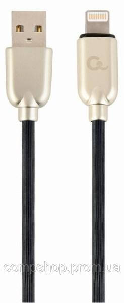 Кабель Cablexpert CC-USB2R-AMLM-2M  А-папа/Lightning 2м, преміум, 2.1А (код 109108), фото 1