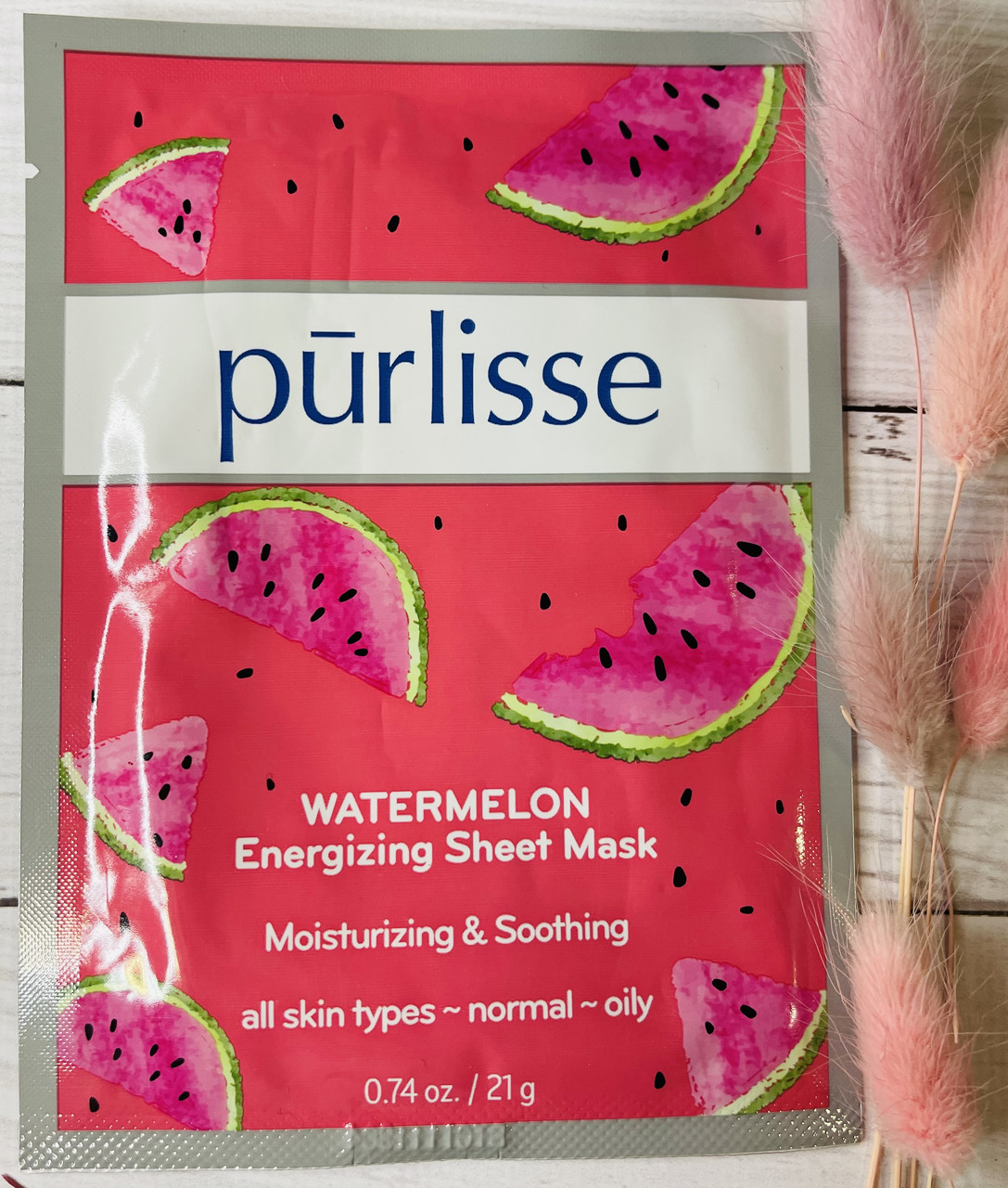 Тканинна маска-пілінг кавунна PURLISSE Energizing Peel Off Mask