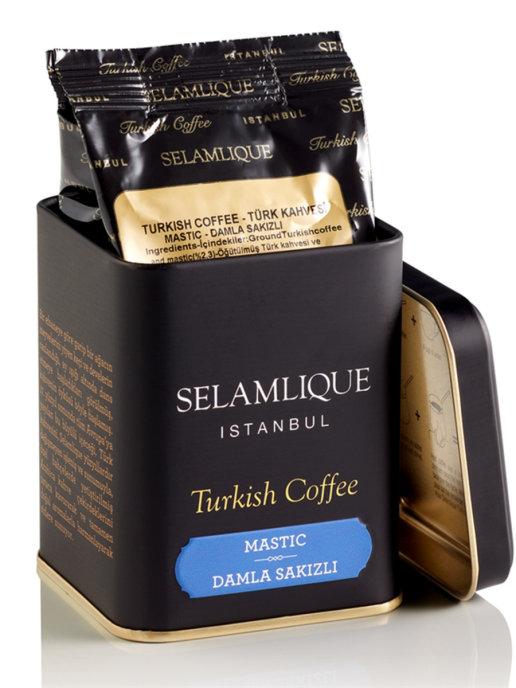 Мелена кава в банці Selamlique з мастикою 125 гр, турецька східна преміальна кава преміальна кава арабіка Grida