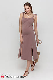 Літній сарафан на бретелях для вагітних і годування Dolores SF-21.072 капучино