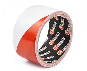 Стрічка сигнальна червоно-біла 50 мм х 50 м Полакс