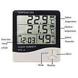 Термогігрометр HTC-2 (0...+50 °C, 10-99 %) з виносним датчиком (термопара: -50...+70 °C), фото 3