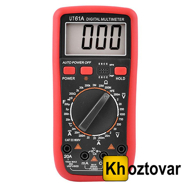 Цифровий мультиметр DT UT 61A  ⁇  Тестер, фото 1