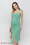 Однотонний бавовняний сарафан на бретелях для вагітних і годування Dolores SF-21.073 фісташковий, фото 2