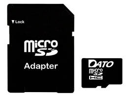 Карта пам`яті 8Gb Micro-SDHC Dato (adapter) class10 №5010/5019