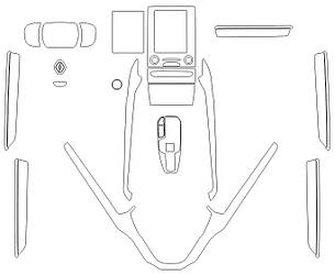 Комплект викройок для салону RENAULT KOLEOS 2018