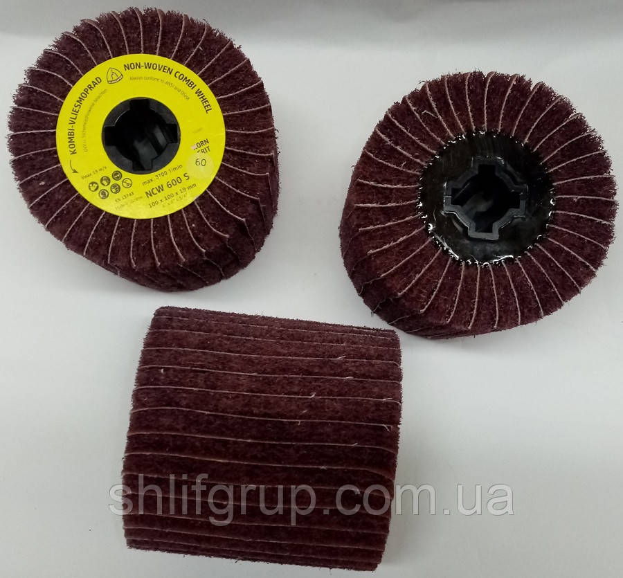 Коло скотч брайт 100-100-19 на болгарку комбінований