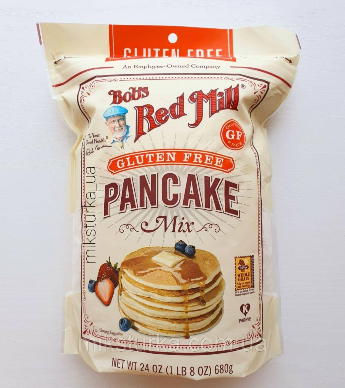 Безглютенова суміш для панкейків і вафель bob's Red Mill, 680 гр