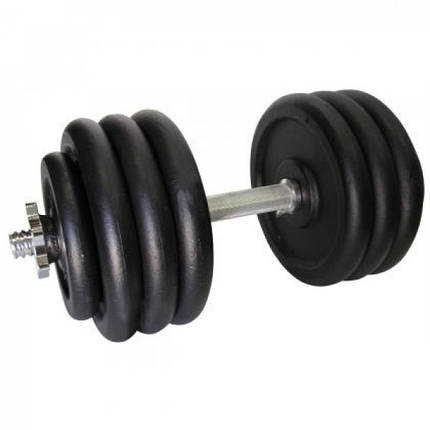 Гантель металева розбірна з покриттям розбірна гантель для тренувань гантель для дому Newt Home 36 кг, фото 2