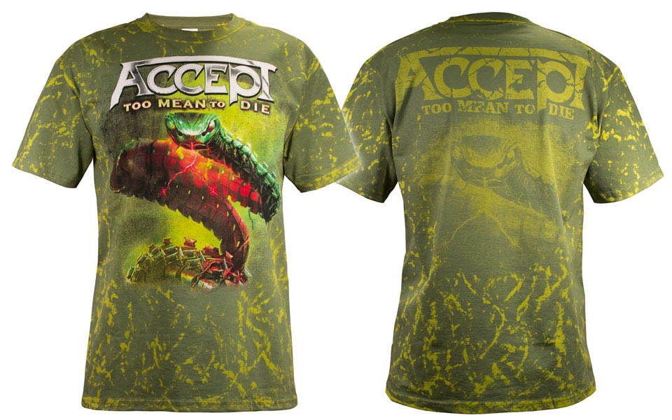 Футболка ACCEPT Too Mean to Die full print