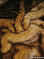 Эко мех под Кролика искусственный на трикотажной основе коричневый