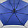 Жіноча парасолька напівавтомат на 8 спиць із малюнком гороху, від SL, синій, 07009-3, фото 4