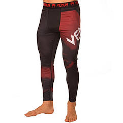 Штани чоловічі компресійні тайтси чоловічі Venum 8236 розмір M (165-170 см) Black-Red