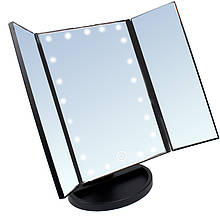 Дзеркало квадратне з підсвічуванням зі ставнями чорне Led Mirror 141085