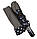 Жіноча парасолька напівавтомат на 8 спиць із малюнком гороху, від SL, сіра, 07009-5, фото 5