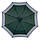 Жіноча парасолька напівавтомат на 8 спиць із малюнком гороху, від SL, зелена, 07009-6, фото 3