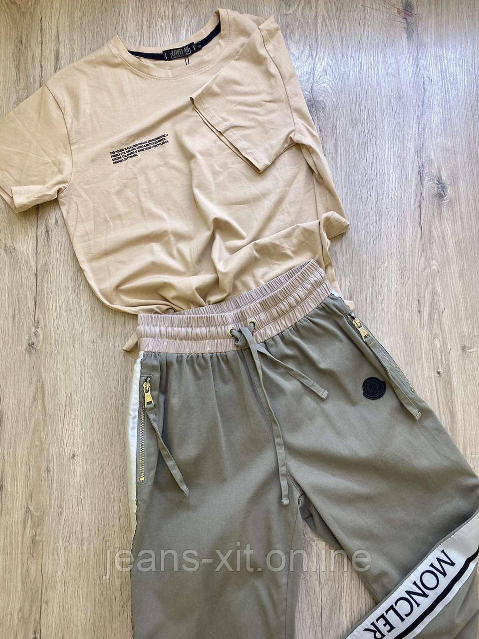 Брюки жіночі 26(р) хакі 1078 Moncler Туреччина Весна-D
