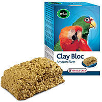 Versele-Laga Orlux Clay Bloc Amazon River 0.55 кг мінеральний блок з глиною для великих папуг