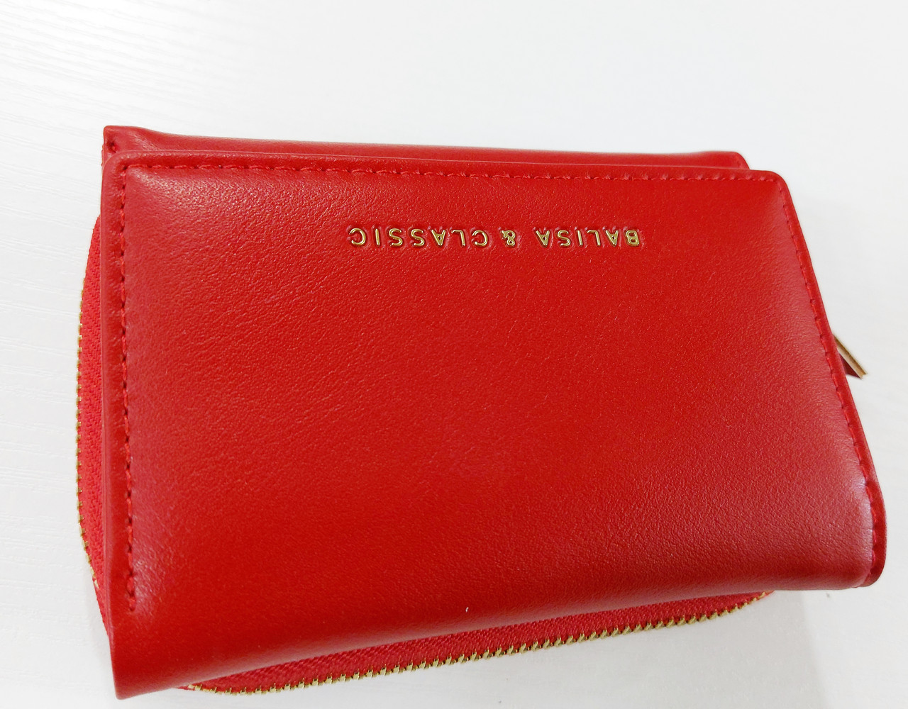 Жіночий гаманець Balisa C6602 червоний Невеликий жіночий гаманець зі штучної шкіри закривається на кнопку