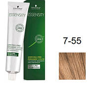 Фарба для волосся Schwarzkopf Essensity безаміачна 7-55 Мед Середньо-Русявий Екстра Золотистий 60 мл