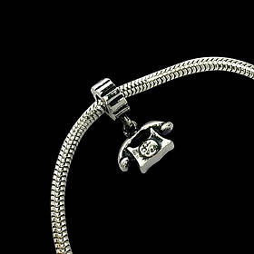 Шарм-підвіска срібний Телефон для браслета Пандора