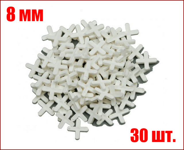 Хрестики для плитки 8 мм 30 шт Vorel 04668