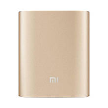 Портативна зарядка для вашого телефону в стилі Xiaomi Power Bank 10400 mAh золото