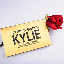 Набір рідких матових помад Kylie Birthday Edition золото 129704