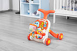 Ходунки-каталка ігровий розвивальний столик 2 в 1 Caretero Spark Orange, фото 5