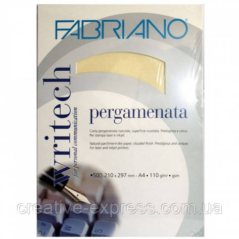 Папір для каліграфії Pergament 50 листів (21*29,7см), 53212975 Fabriano, фото 1