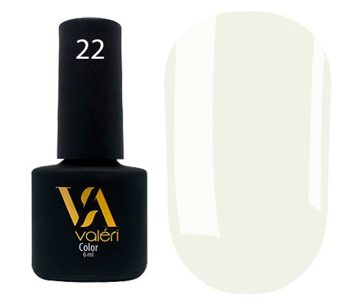 Гель-лак Valeri Color 022 Біло-сірий 6 мл