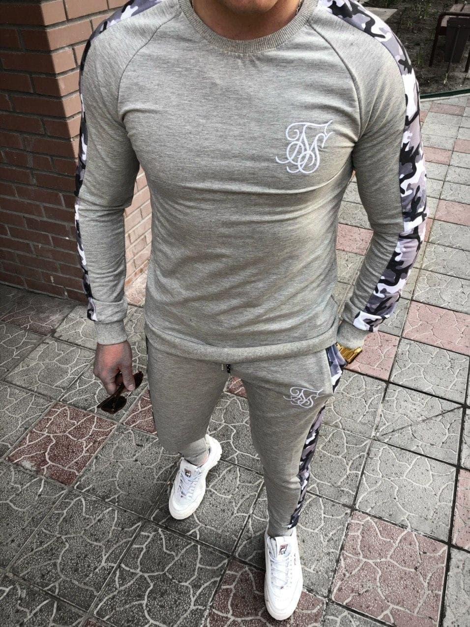 Чоловічий спортивний костюм Sik Silk M762 сірий  S, М, фото 1