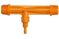 Инжектор ''Вентури'' 3/4''-3/4'' и соединитель для шланга всасывания AD 7401