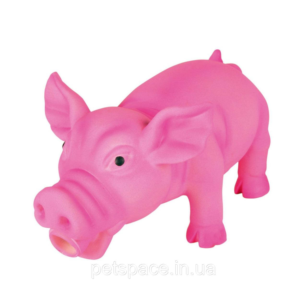 Іграшка для собак Trixie (Тріксі) Порося з пискавкою 17см.