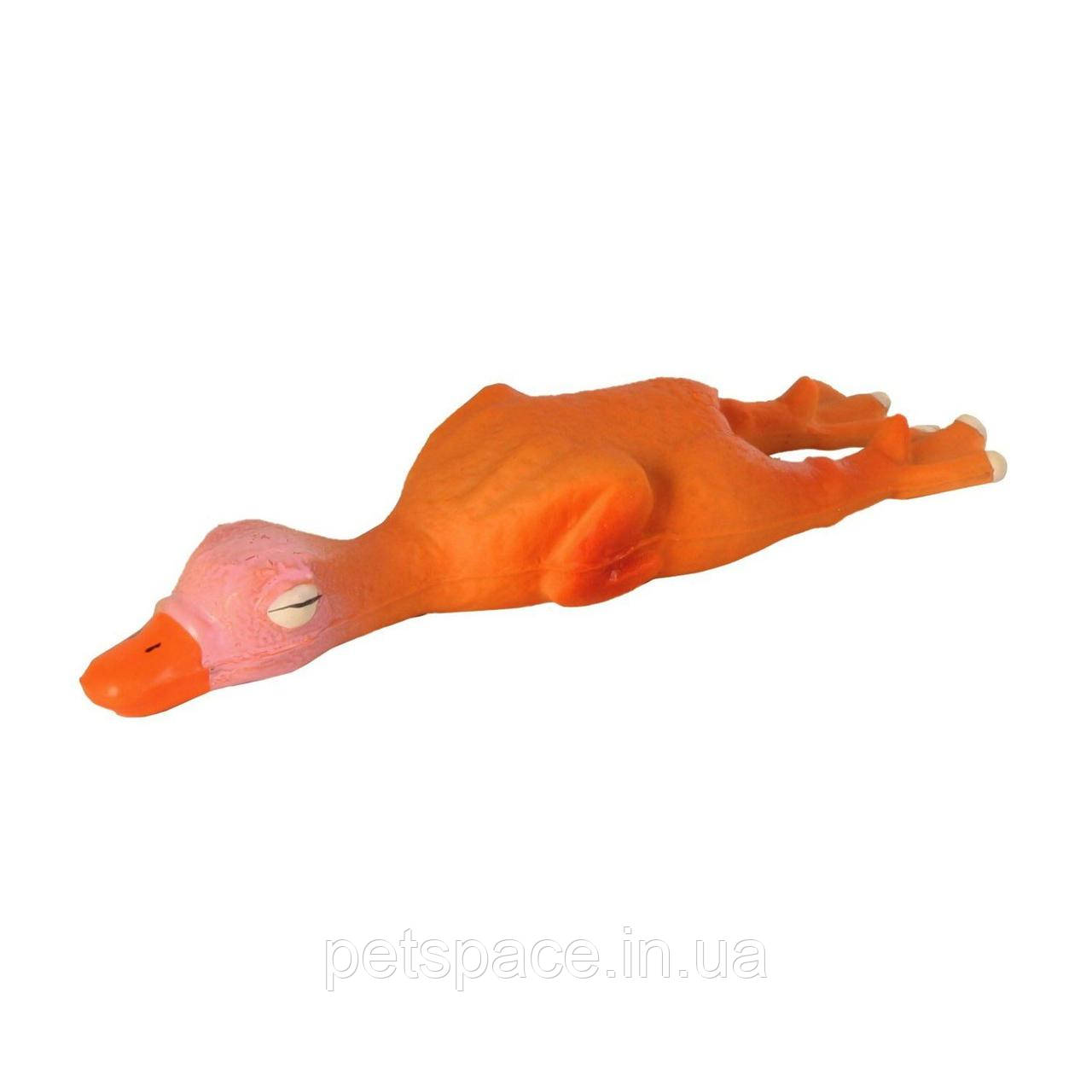 Іграшка для собак Trixie (Тріксі) Гусак з латексу пищащий 14,5 см., фото 1