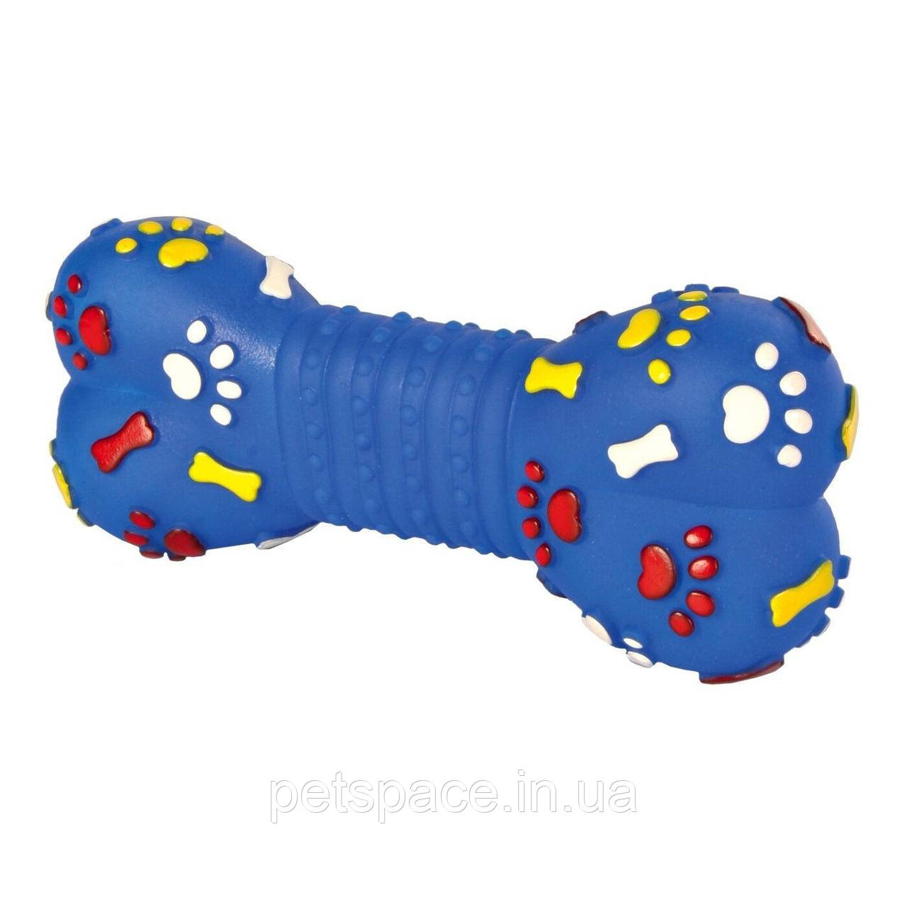 Іграшка для собак Trixie (Тріксі) Кістка з пискавкою з гуми 15см.