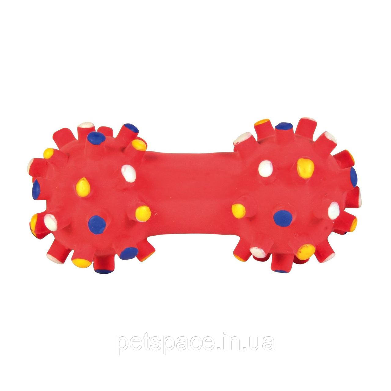 Іграшка для собак Trixie (Тріксі) Гантель голчаста з латексу 10см.