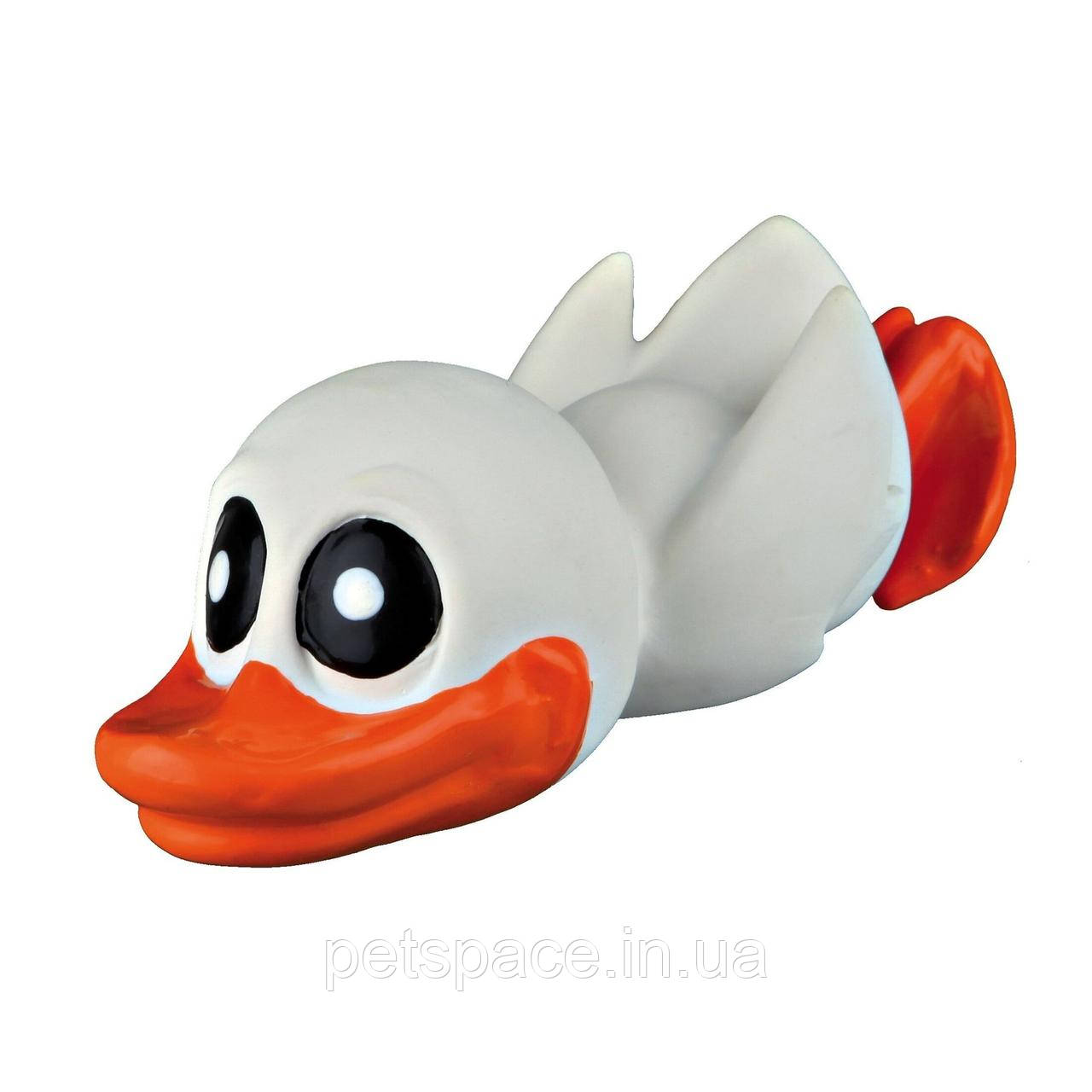 Іграшка для собак Trixie (Тріксі) Качка з пискавкою 13см.