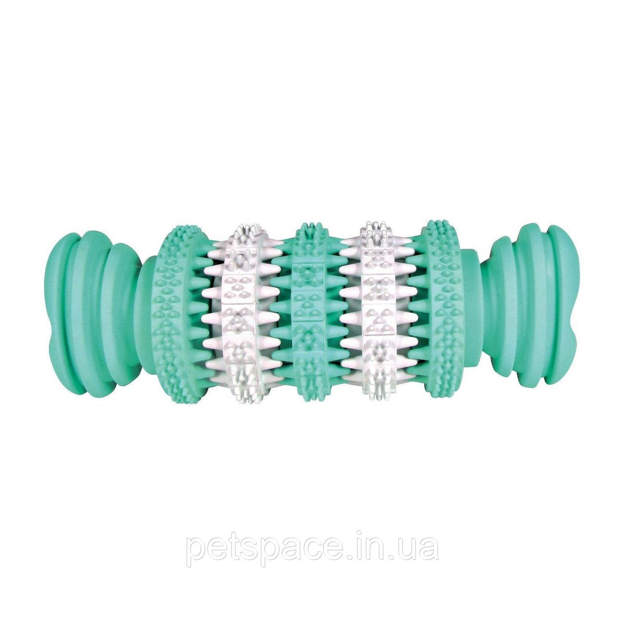 Іграшка для собак Trixie (Тріксі) Кістка-котушка «Denta Fun» з гуми 15см.