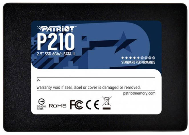 Накопичувач SSD 256GB Patriot P210 2.5" SATAIII TLC (P210S256G25), фото 2