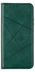 Чохол-книжка Business Leather для Xiaomi Poco M3 / Redmi 9T (зелений)