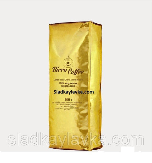 Зернова кава Ricco Coffee Crema Aroma Italiano 100 г