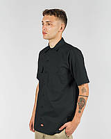 Сорочка Dickies Short Sleeve Work Shirt, Black Оригінал р.XL