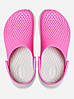 Сабо Crocs Literide Clog 44 р 28.4-29 см Світло рожеві 204592-6QV-M11/W13 Electric Pink/White, фото 4