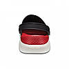 Сабо Crocs Literide Clog 38 р 24.3-24.8 см Чорні з червоним і білим 204592-066-M6/W8 Black/White, фото 5