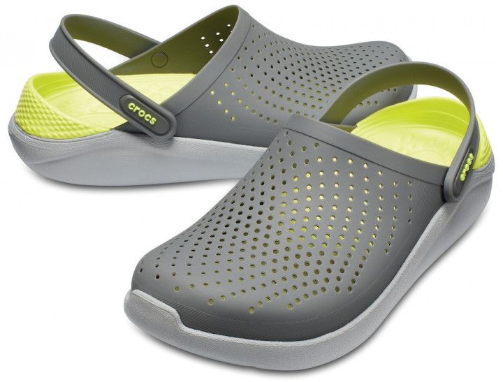 Сабо Crocs Literide Clog 36 р 22.5-23 см Сірі Салатові 204592-0DV-M4/W6 Grey/LightGreen