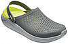 Сабо Crocs Literide Clog 40-41 р 25.8-26.7 см Сірі Салатові 204592-0DV-M8/W10 Grey/LightGreen, фото 2